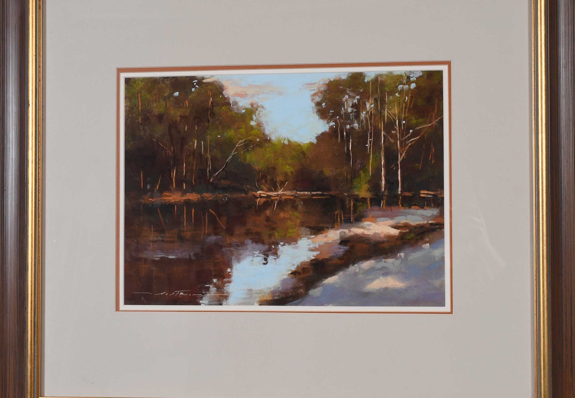 Artwork by Alan Flattmann, Bogue Falaya, Made of pastel on paper