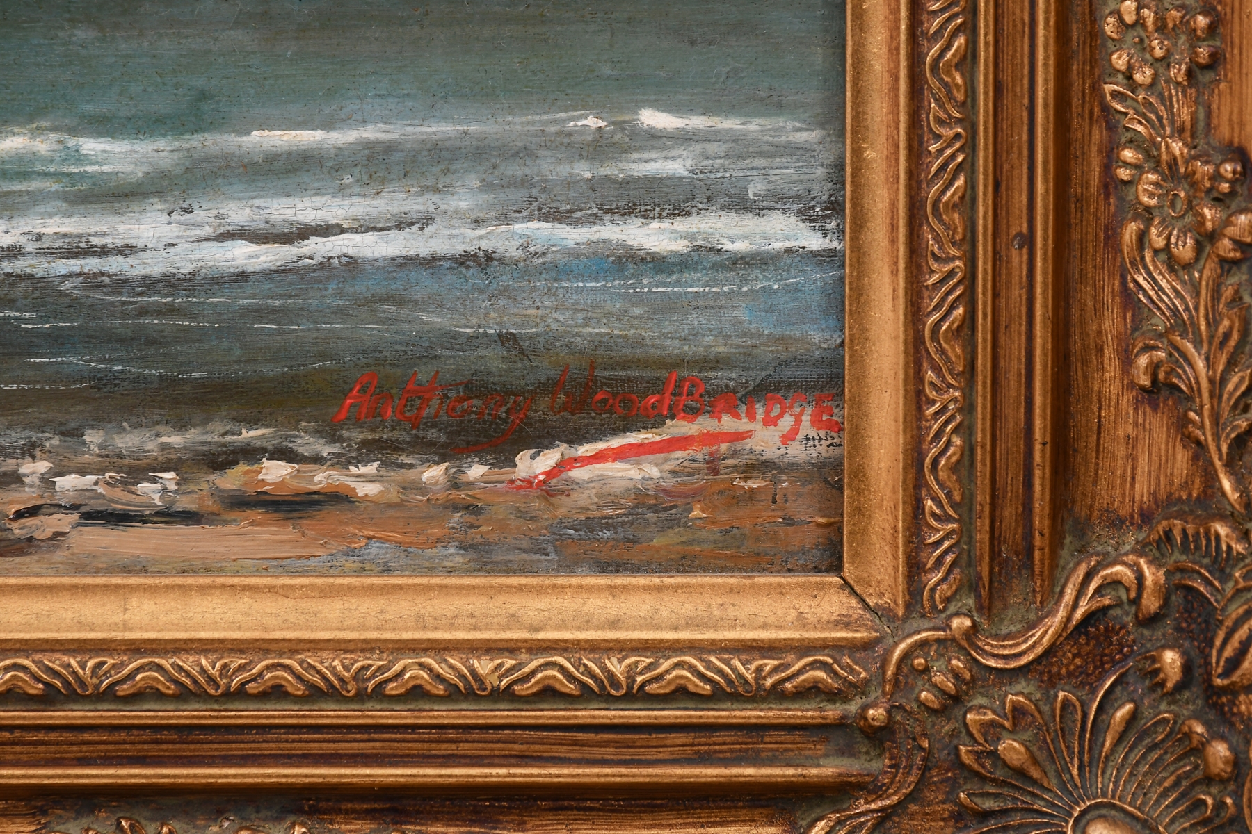 Anthony Woodbridge COASTAL PAINTING WITH SAILBOATS MutualArt