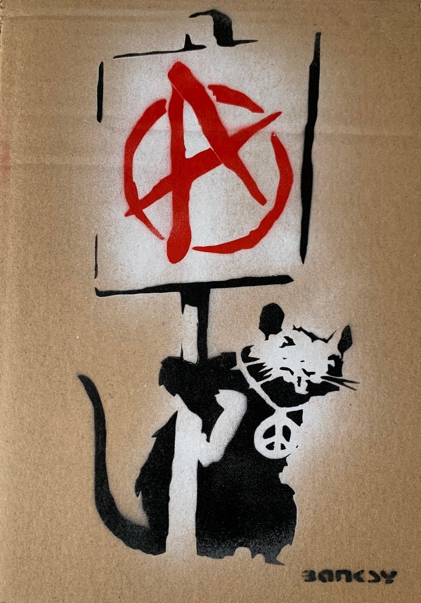 Banksy | Anarchist Rat (2015) | MutualArt
