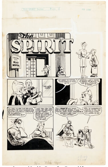 Will Eisner | The Spirit Section Title Page 1 | MutualArt