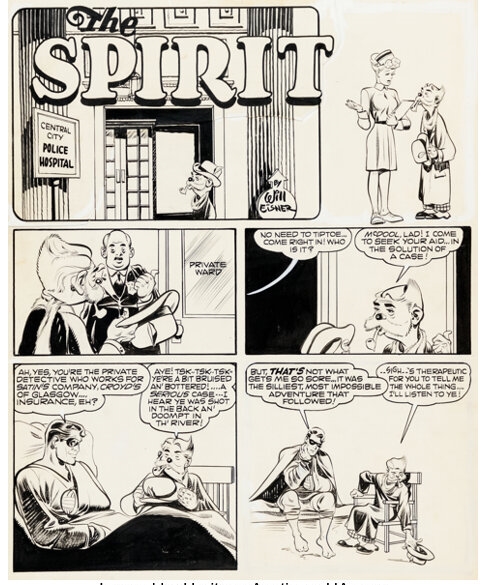 Will Eisner | The Spirit Section Title Page 1 | MutualArt