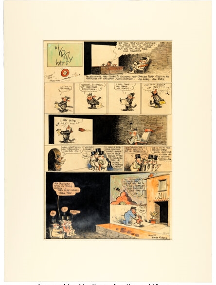 George Herriman | Krazy Kat Sunday Comic Strip | MutualArt