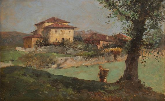 Casa solariega en el campo by Casimiro Sainz y Sainz