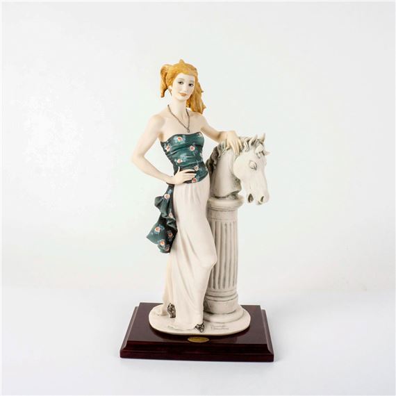 Lady with Horse Statue by Giuseppe Armani, c. 1995