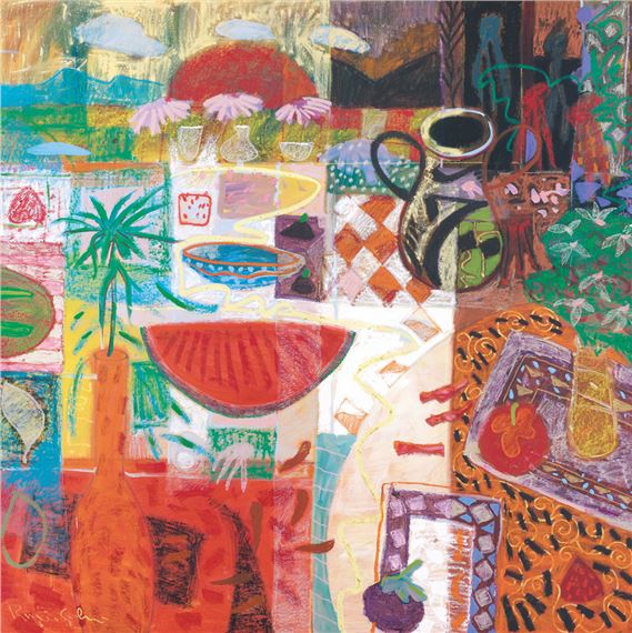 Still Life With Melon And Mangosteen, 2000