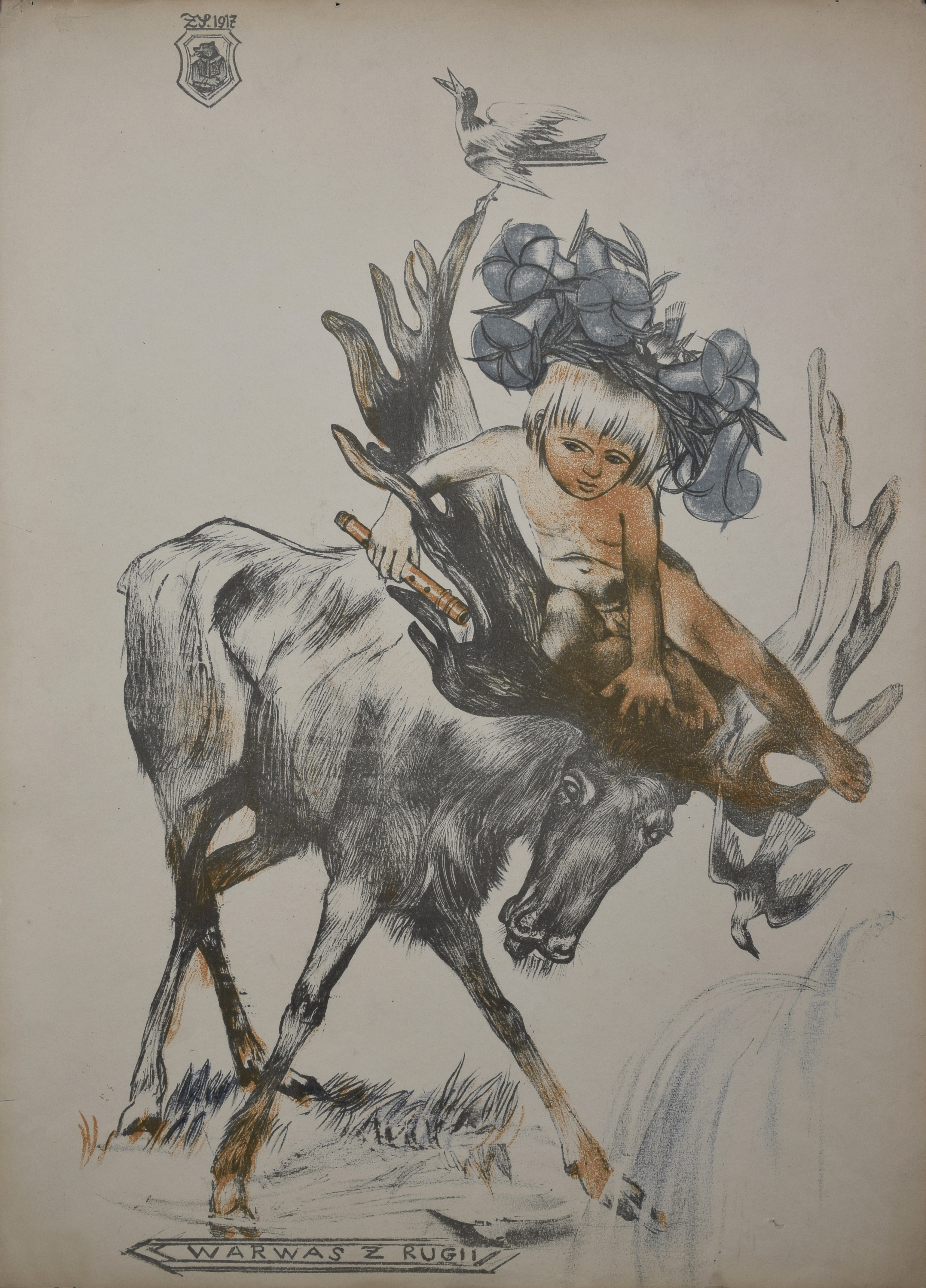 Zofia Stryjeńska | Warwas z Rugii [plansza (1918) | MutualArt