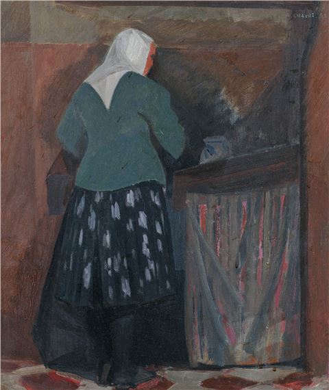Femme de dos, 1953 by Albert Chavaz, 1953