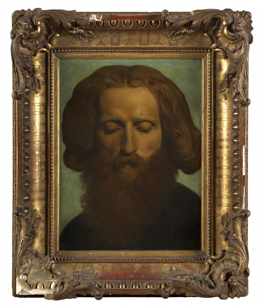 Jean-Hippolyte Flandrin | Tête d'homme barbu (1809) | MutualArt