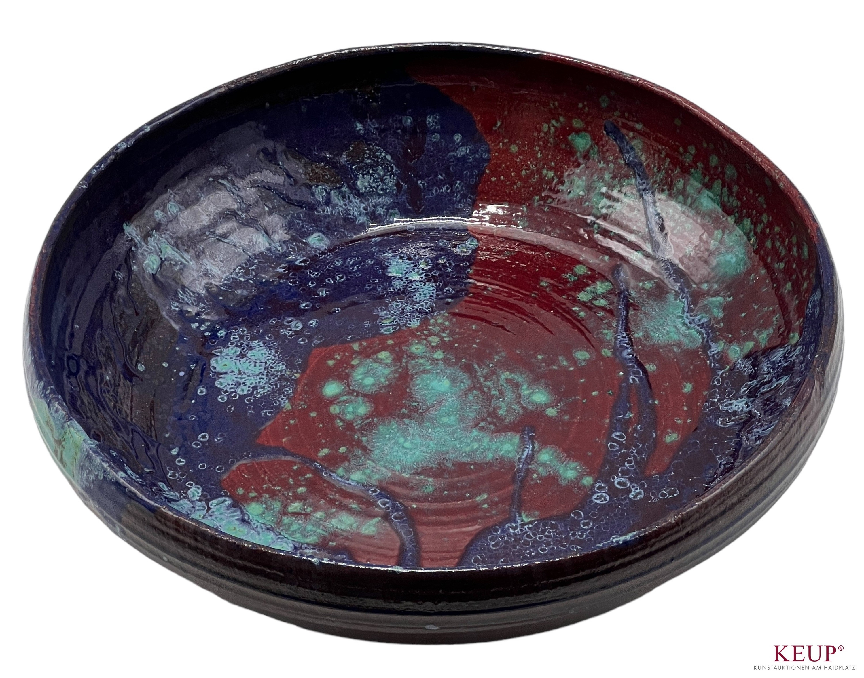 Artwork by Peter Mayer, Große Schale, Made of Ceramic glazed and painted