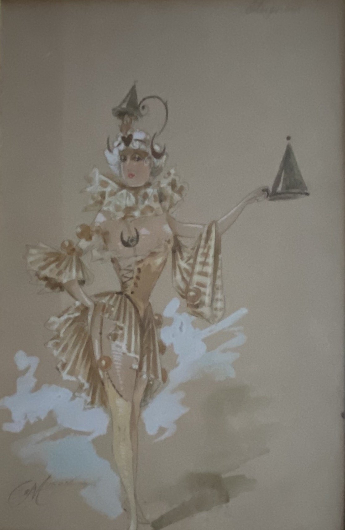 Artwork by Arthur Minon, Danseuse, Made of Watercolors and gouaches on paper