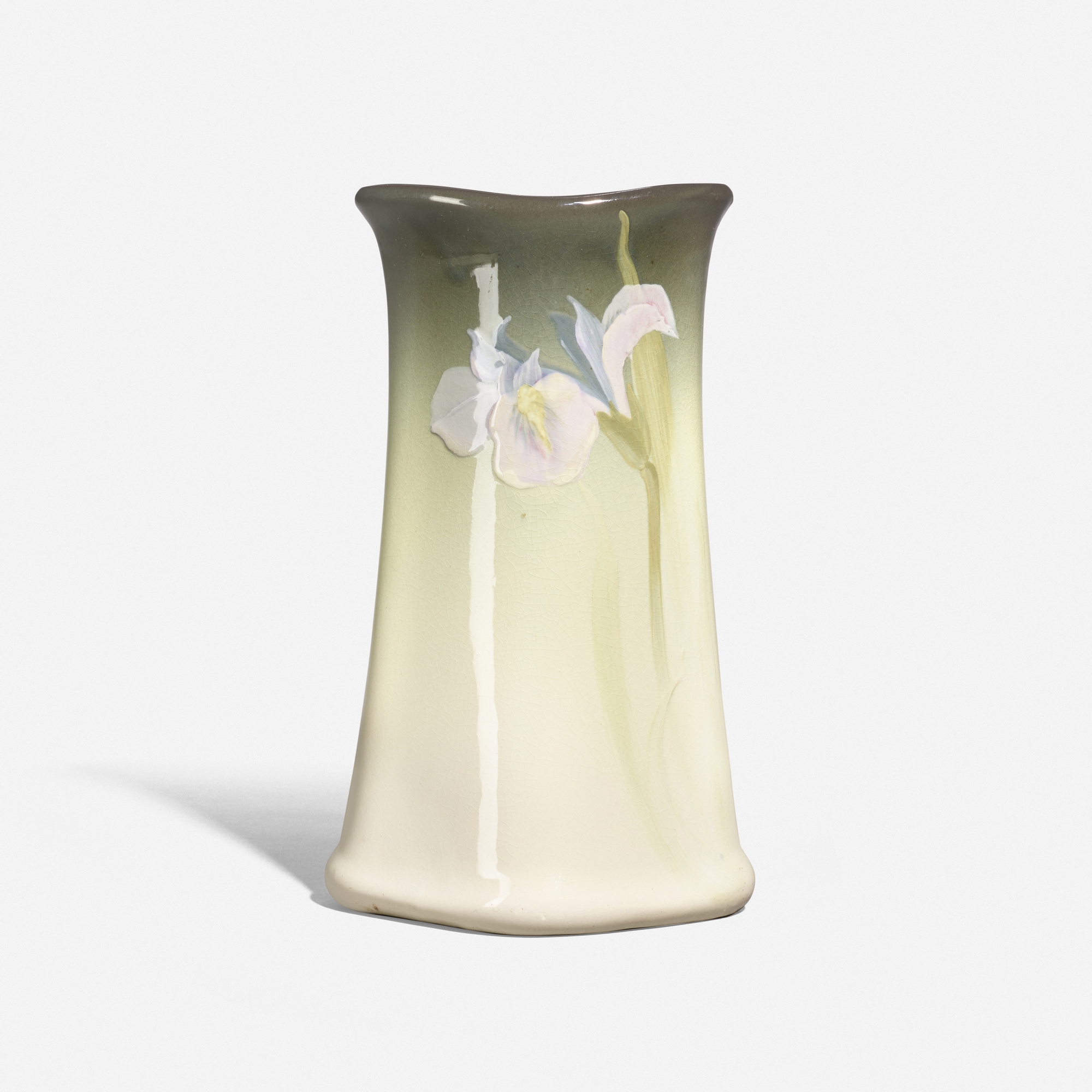 Charles Chilcote Eocean Rose vase with Japanese irises (Circa 1905) MutualArt