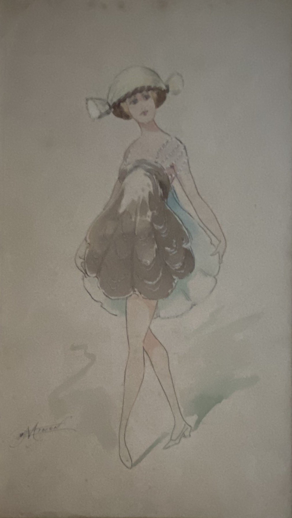 Artwork by Arthur Minon, Danseuse, Made of Watercolors and gouaches on paper