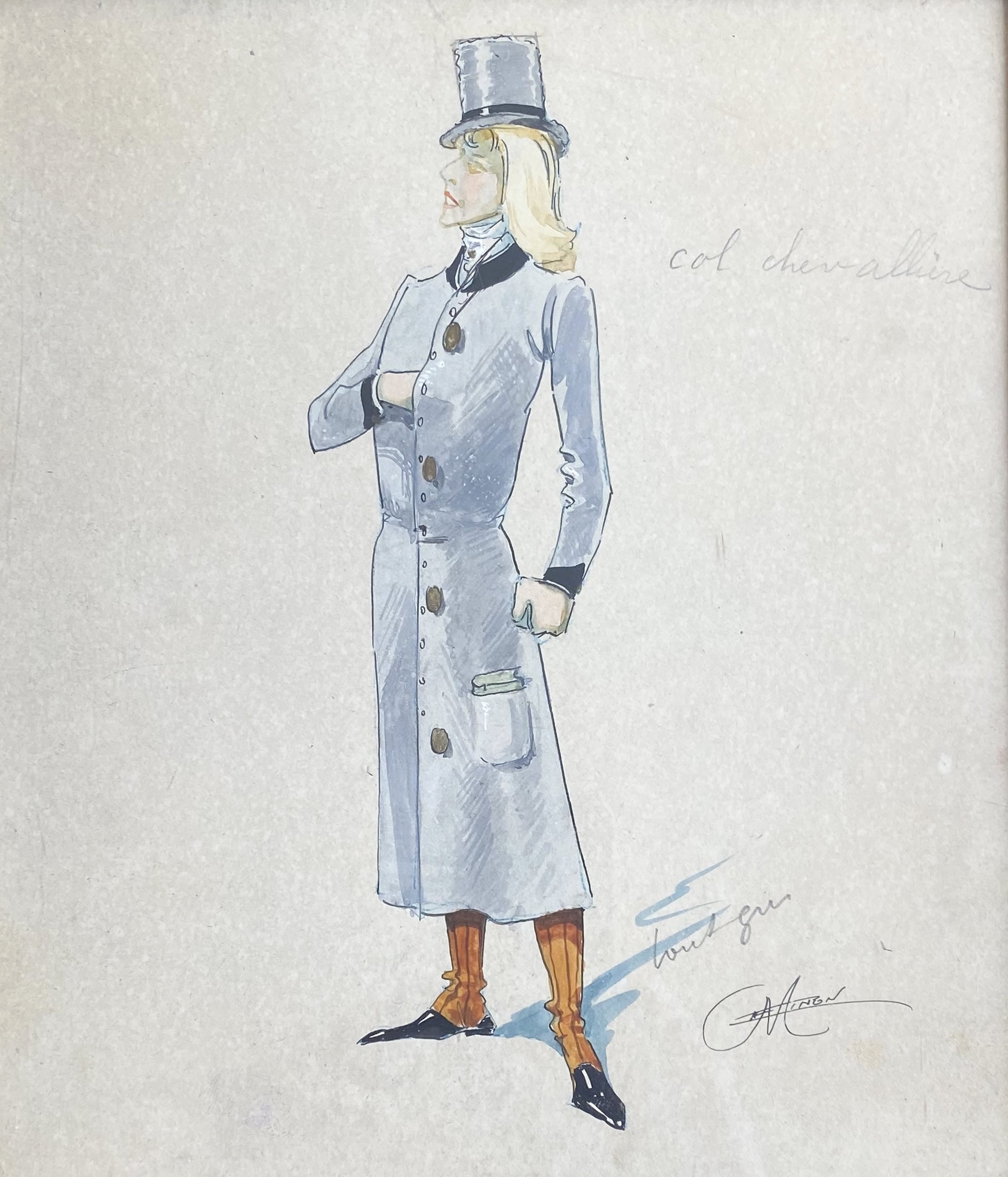 Artwork by Arthur Minon, Danseuse, Made of Watercolors and gouaches on paper