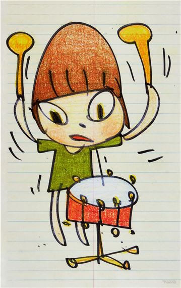 Banging the Drum by Yoshitomo Nara, 2020