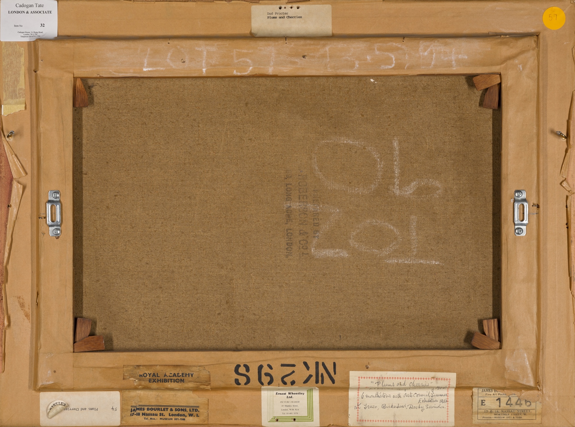 Dod Procter Plums and Cherries (Circa 1952) MutualArt