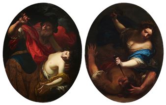 The Rape of Lucretia; Jael and Sisera - Simone Pignoni
