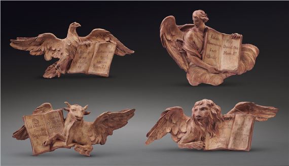 The Symbols of the Four Evangelists by Italian School, 18th Century, 17th/ 18th century