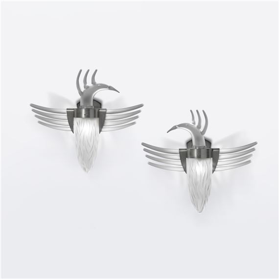 Pair of "Birds in Flight" Sconces by Dan Dailey, 1999