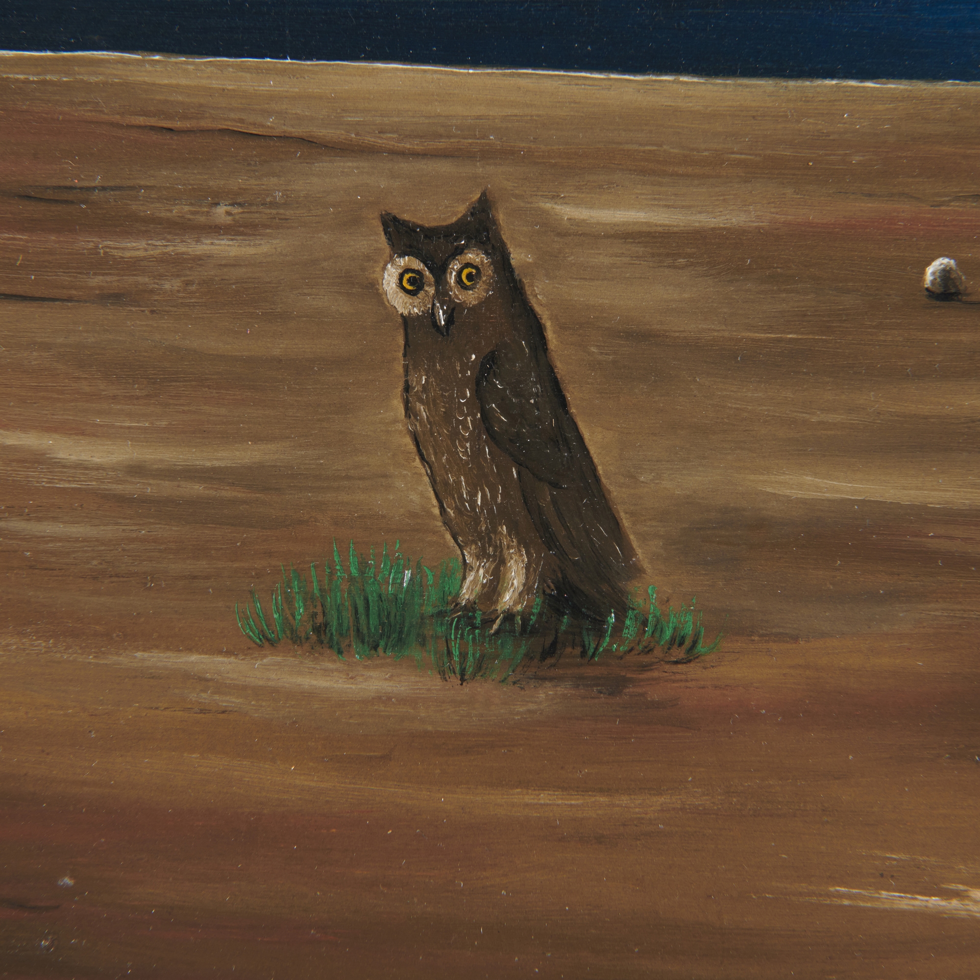 Artwork by Gertrude Abercrombie, Dizzy Gillespie, Made of oil on Masonite