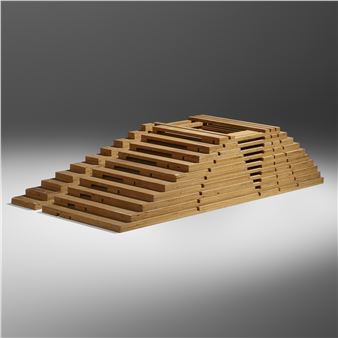 A171 (wood assemblage and two drawings) - Jackie Ferrara