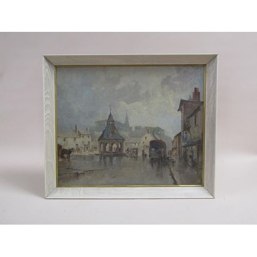 A rainy day at Bingham Marketplace by William Benner