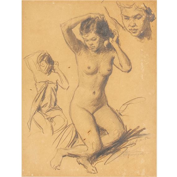 Untitled by Fernando Amorsolo, 1952