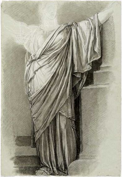 Study of an antique robe by Jean-Pierre de Saint-Ours
