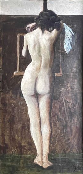 Standing female nude by William Henry Hyde