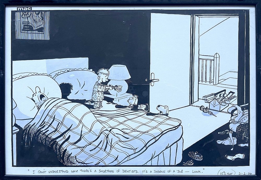 Stanley McMurtry .Extraction Lower Left Incisor;It's a Doddle of a Job Look;Gold