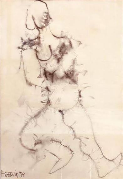 Nude woman by Adrien Seguin, '79