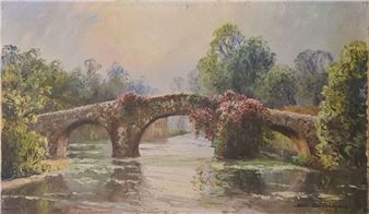 The small bridge in bloom - Geo Duchesne