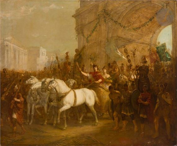 Gustave Surand | Harvest festival given by Messalina; The arenas under ...