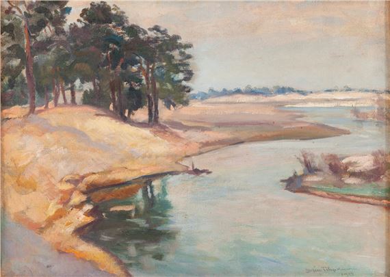 Dunes by the pool by Stefan Filipkiewicz, 1929