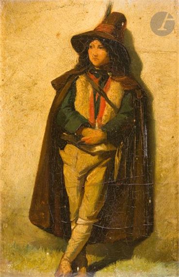 Roman School, 19th Century | Study of a peasant in the Roman ...