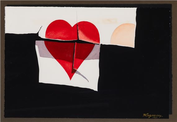 Western Heart by Burhan Doğançay, 1973