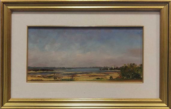 The river Alde with Iken Church by Bruno Guaitamacchi