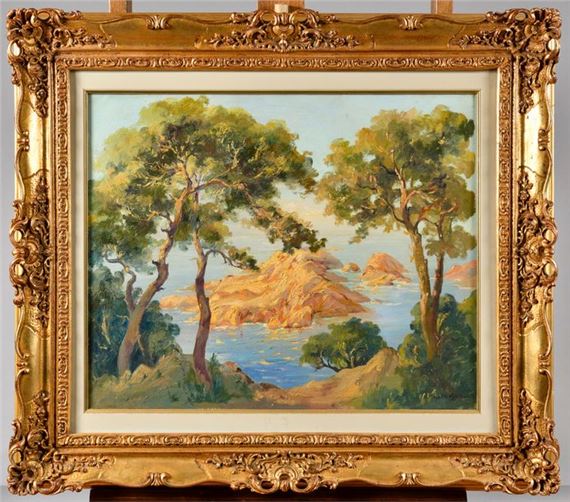 Bord de mer depuis la côte algérienne by Paul Fenasse