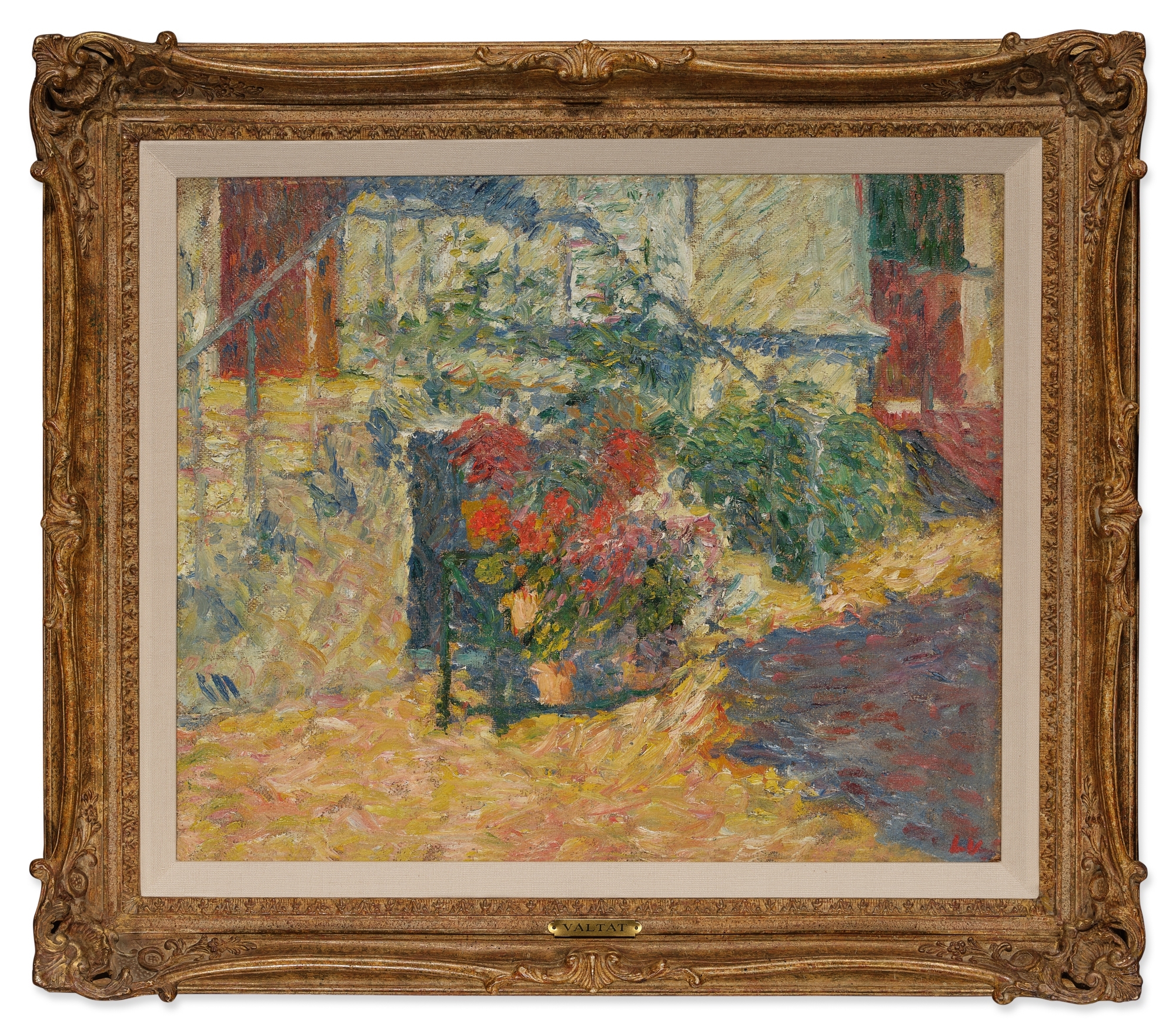 Louis Valtat | Le perron fleuri - Versailles (1898) | MutualArt