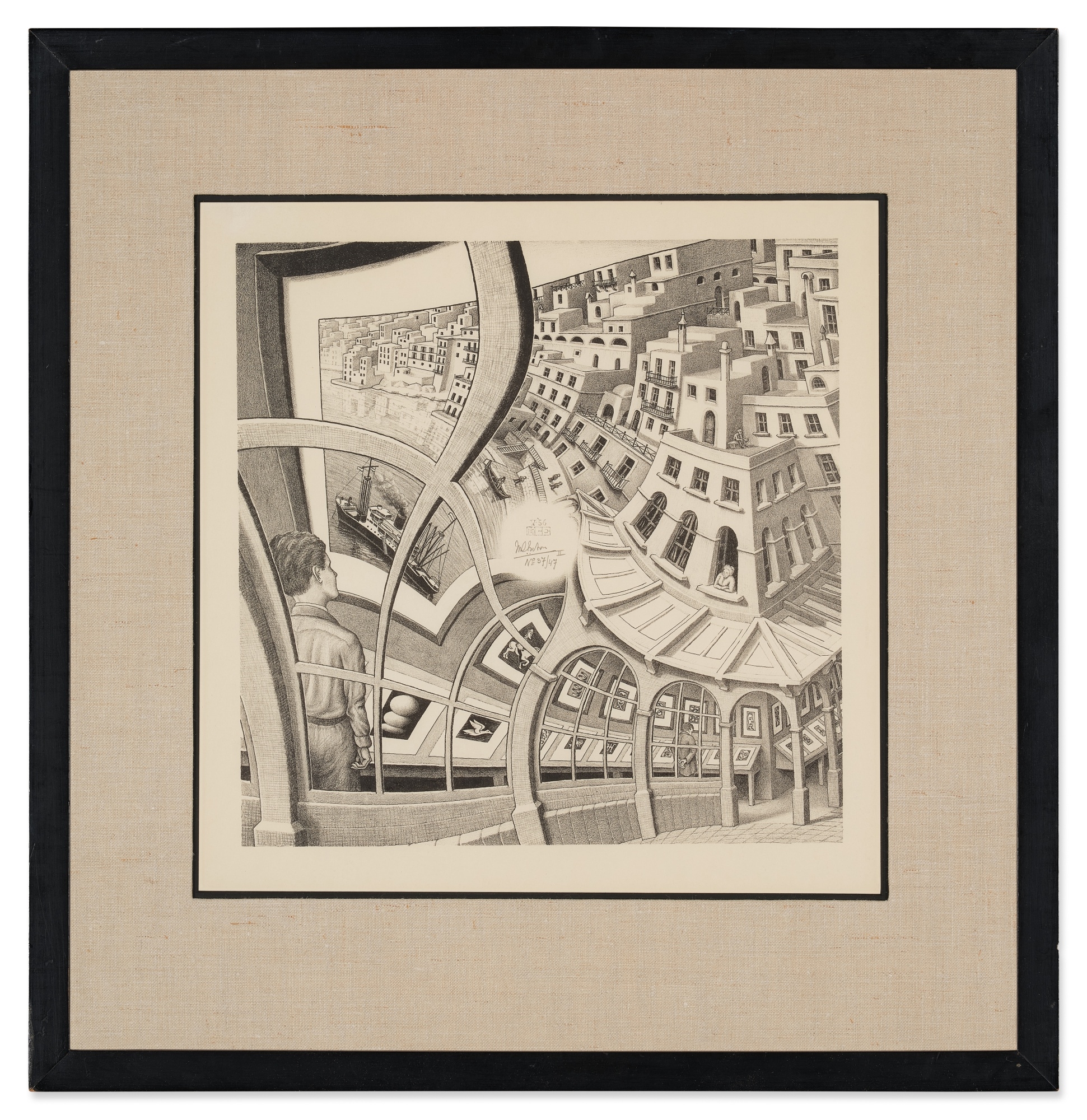 Artwork by Maurits Cornelis Escher, Print Gallery, Made of lithograph on wove paper
