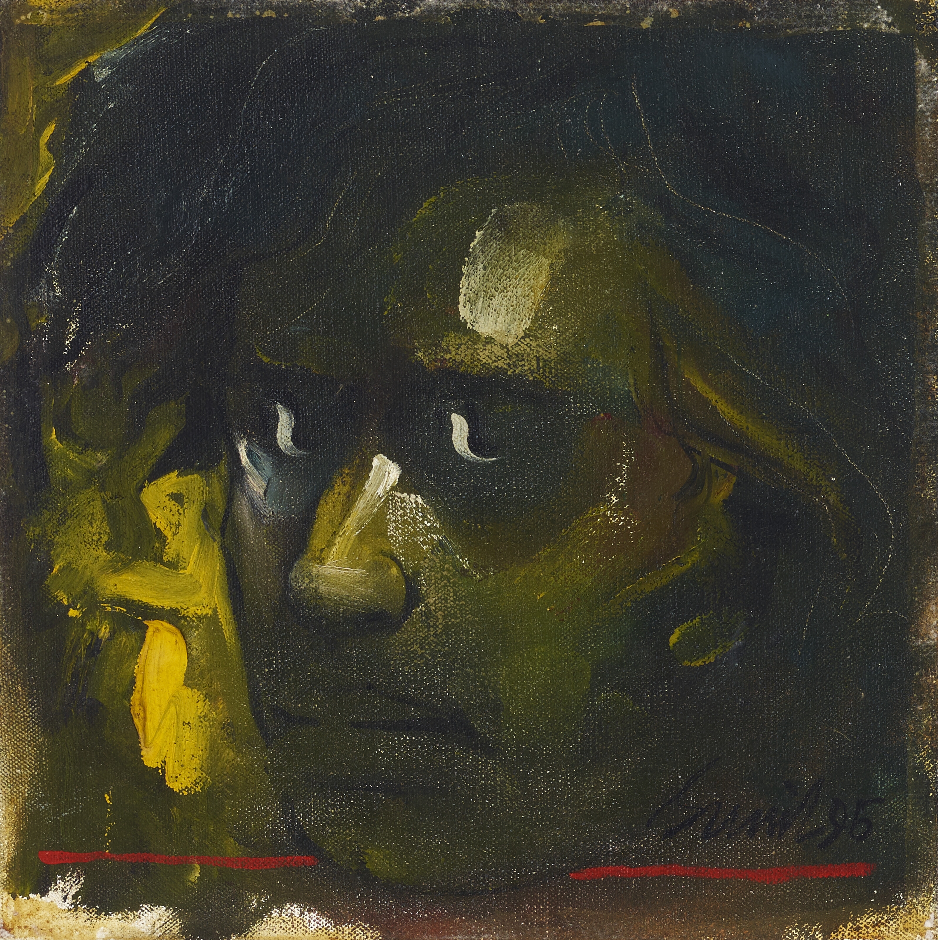 Sunil Das | Untitled (Self Portrait) (1995) | MutualArt