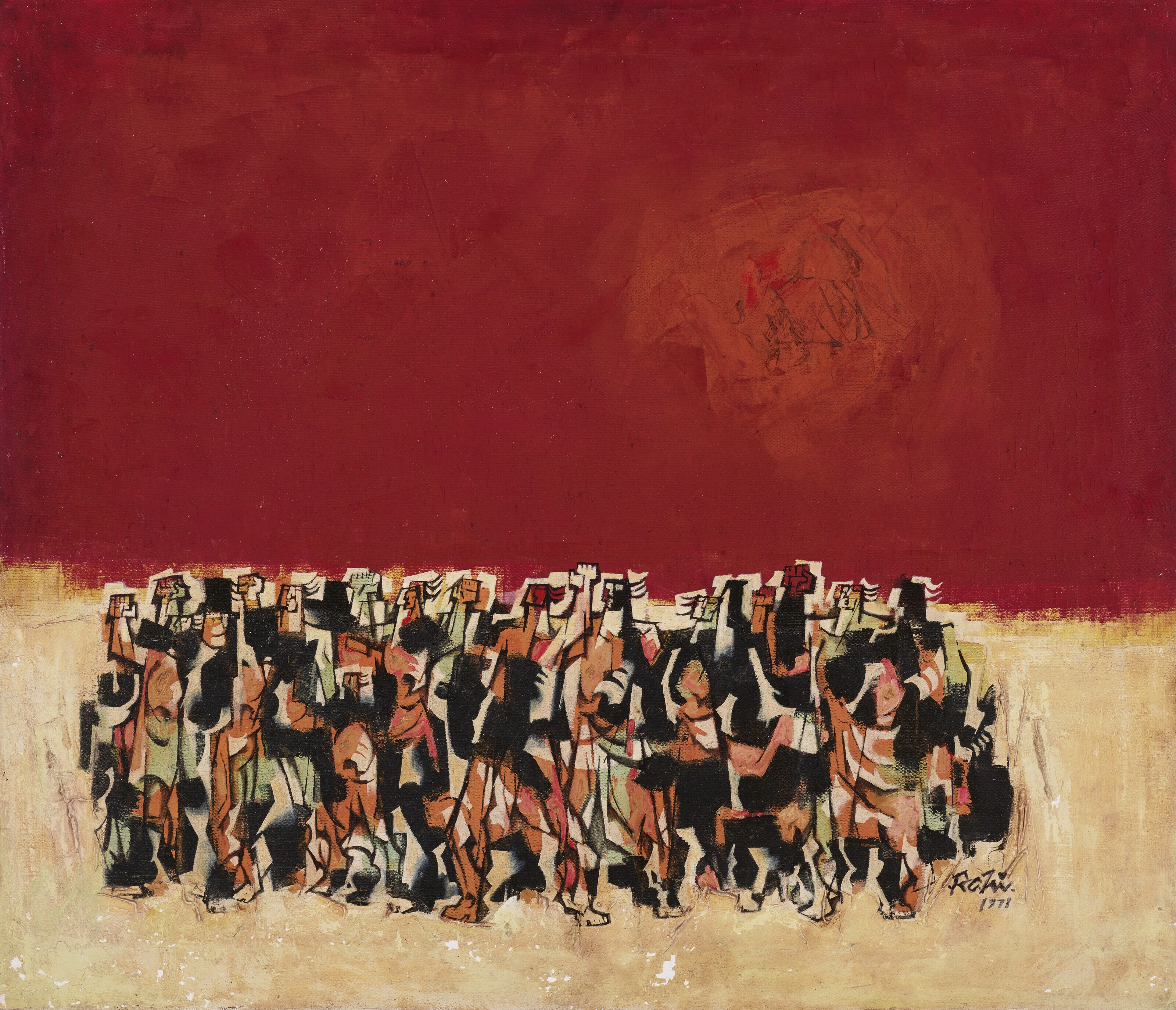 Mansur Rahi | Revolution and Red Sky (1971) | MutualArt