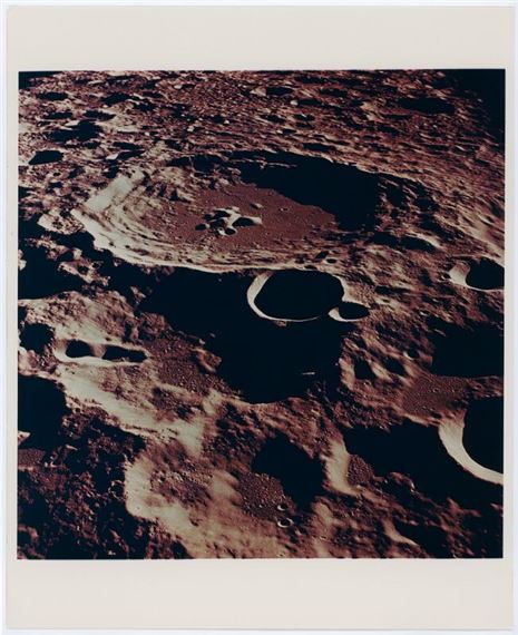 NASA | Apollo 11] Crater Daedalus on the forbidding center of the Moon ...