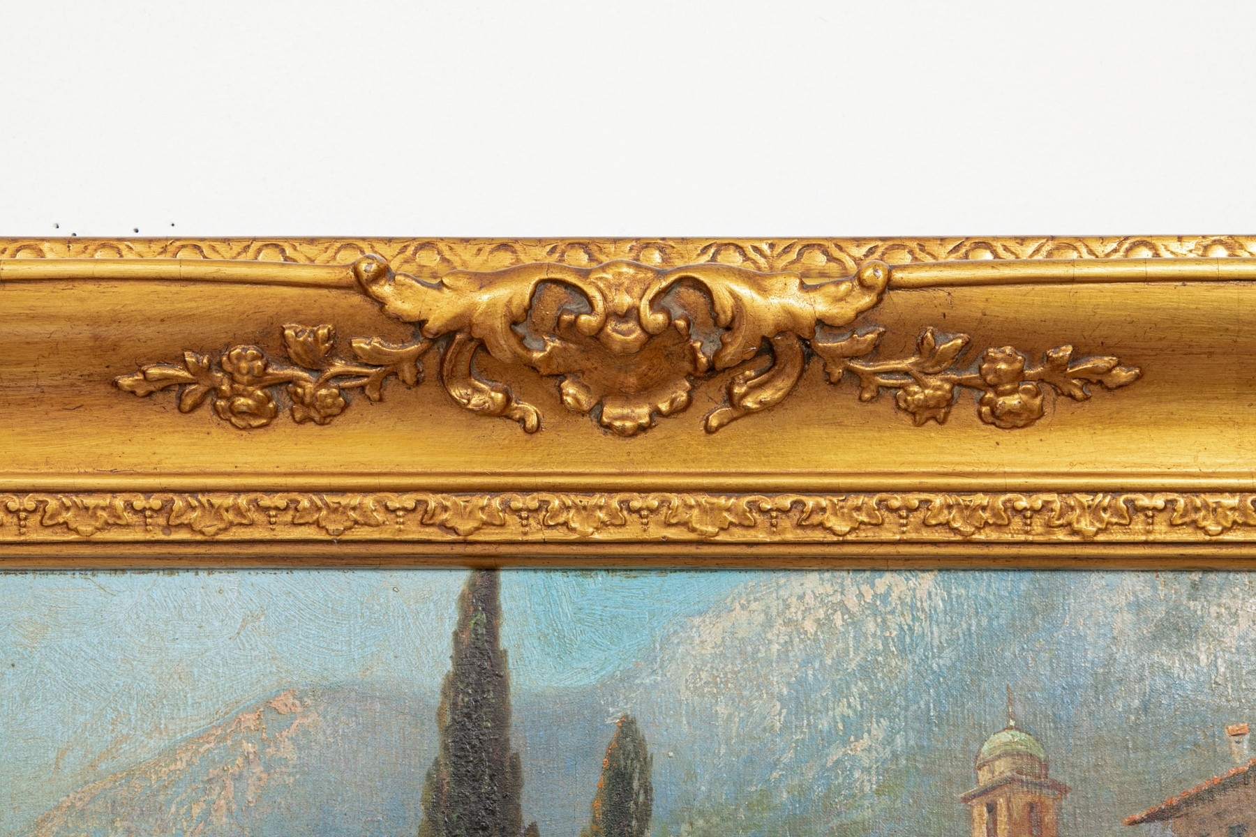 Artwork by V. Ricardo, Italian Landscape, Made of oil on canvas