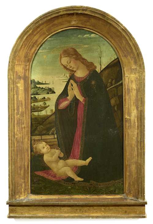 Arcangelo di Jacopo del Sellaio | Adoration of the Child (Circa 1490 ...