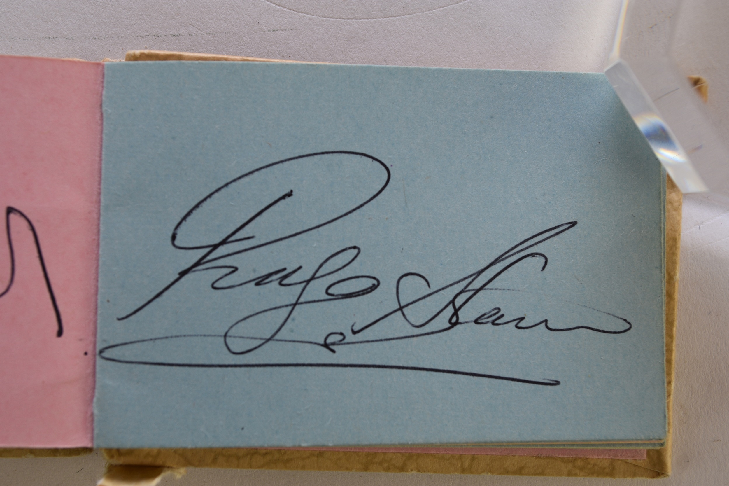 George Harrison | THE BEATLES AUTOGRAPHS. (1963) | MutualArt