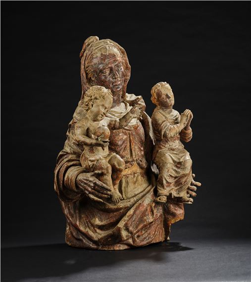Austrian School, 17th Century | A Baroque Madonna and Child with Saint ...