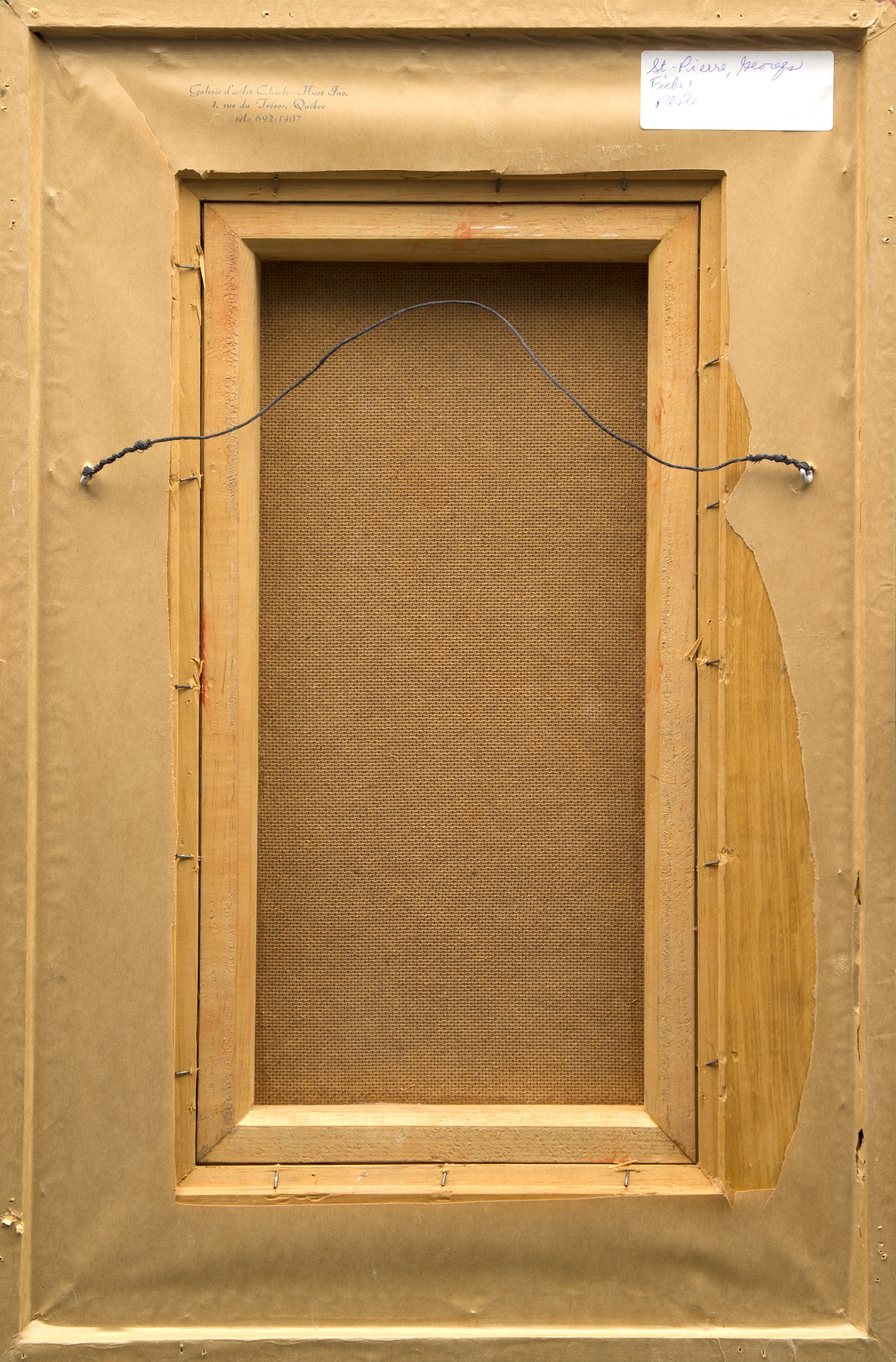 Artwork by Georges Saint-pierre, Visage d'homme, Made of Acrylic on canvas mounted on panel