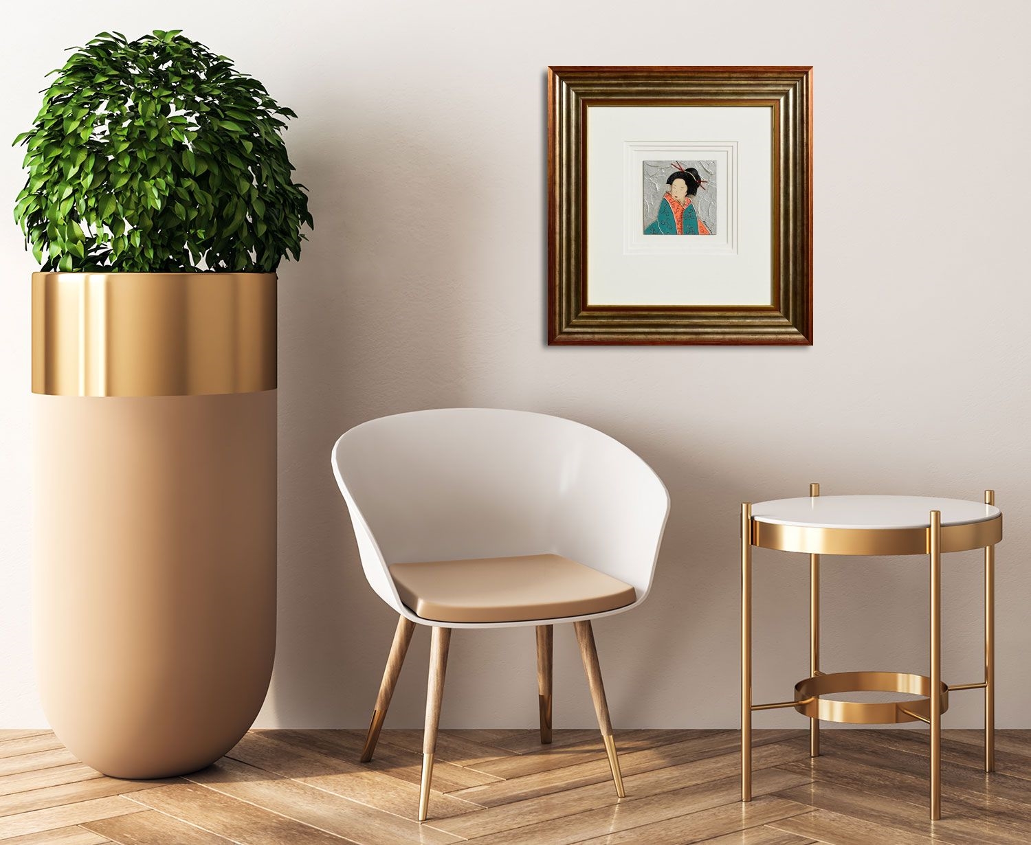 Artwork by Nuria Miro Almarache, Gaisha I, Made of mixed media