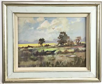 Three landscape oils - Arvind Limaye