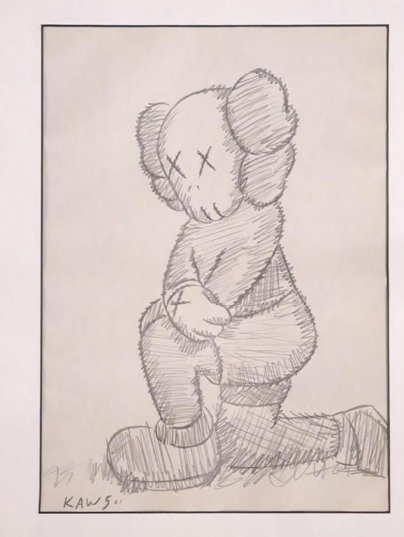 KAWS | Original Drawing in the Manner of Kaws | MutualArt